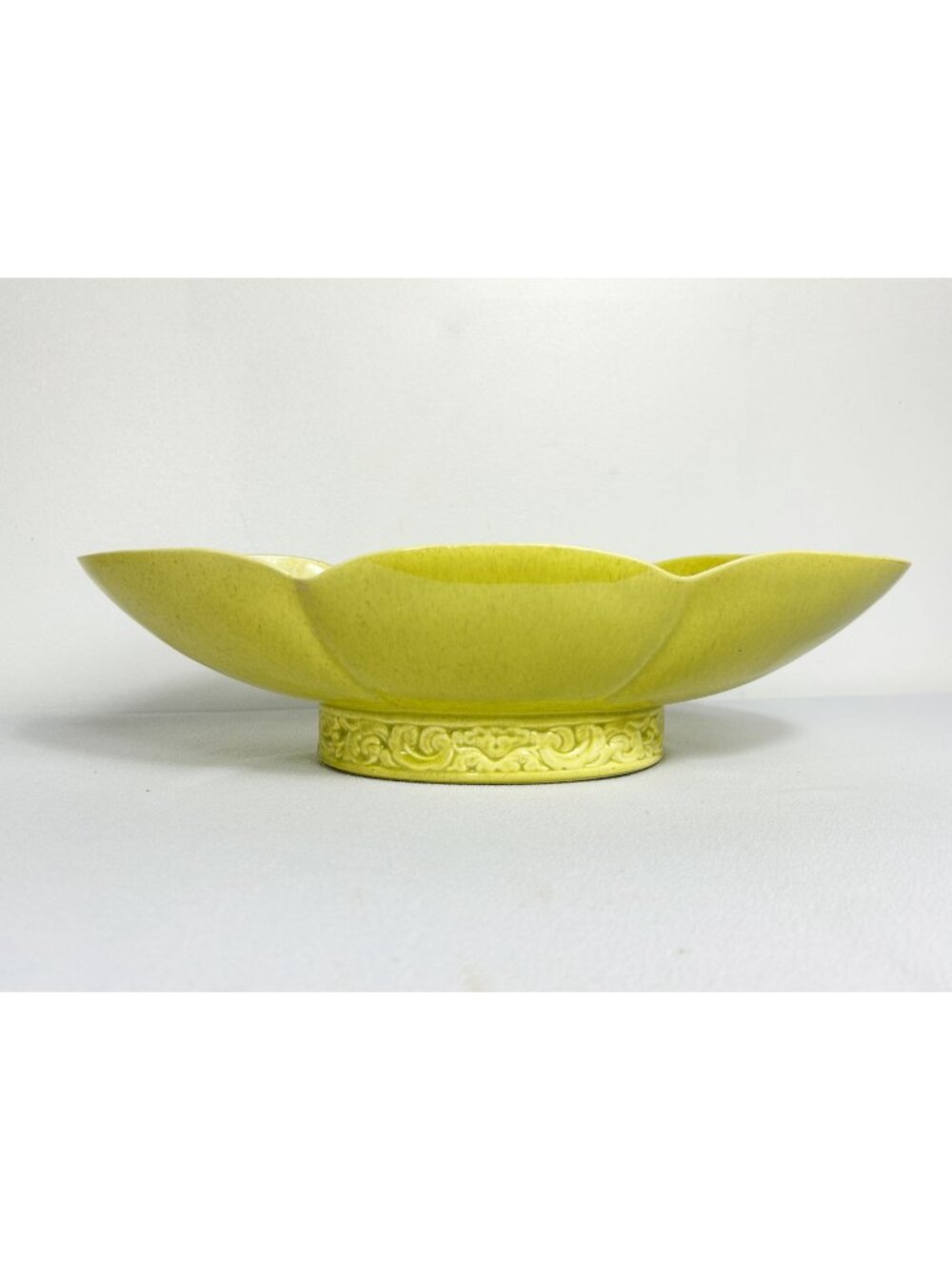 Vintage 50's Claire Lerner California Pottery L-25 Scalloped Pedestal Bowl